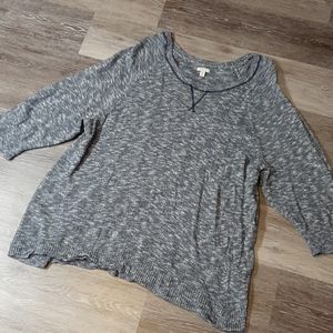 Sonoma Heather Gray Sweater Size 3X